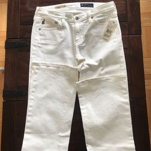 AG white Angel boot cut jeans NWT